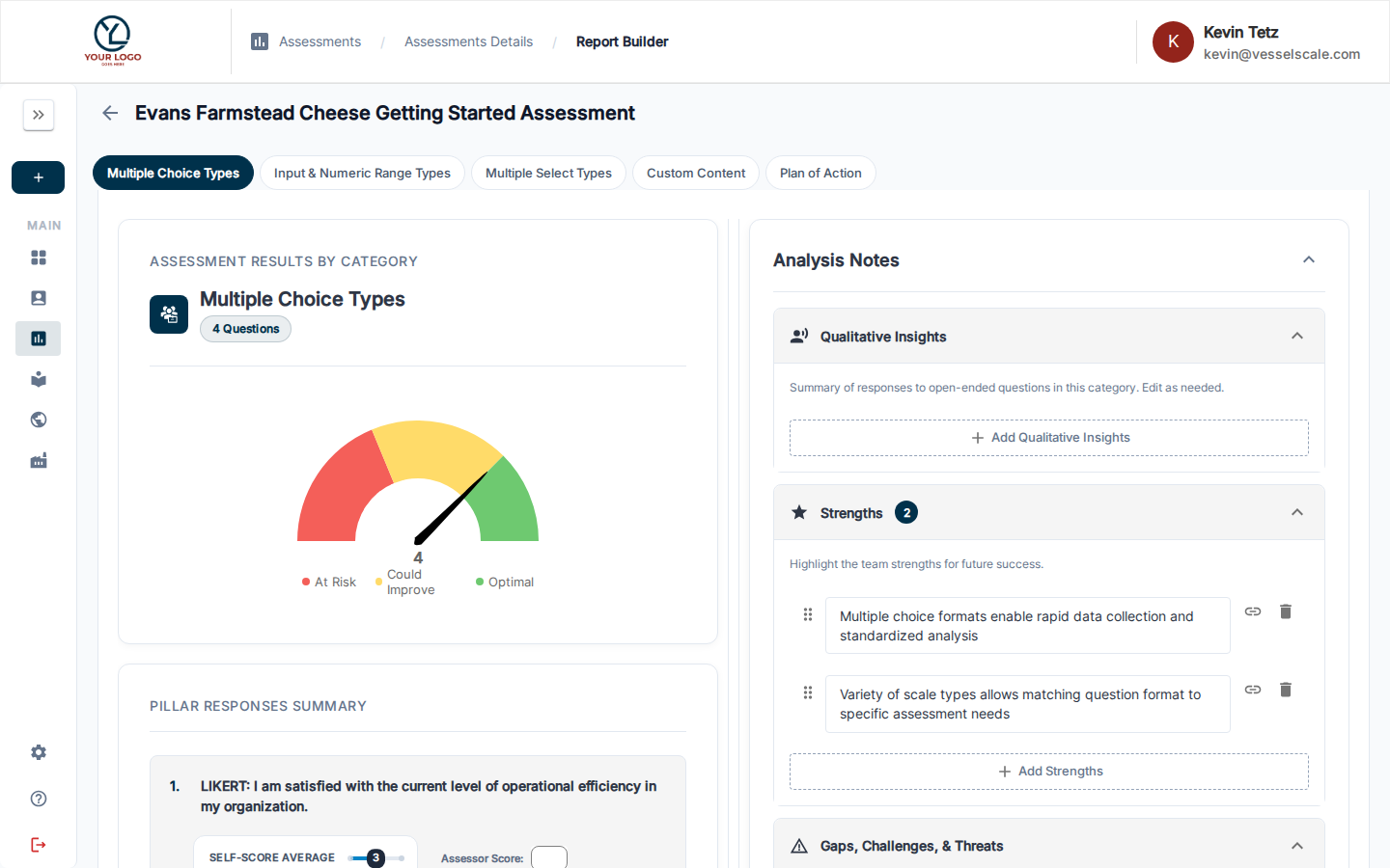 Build Report workflow step