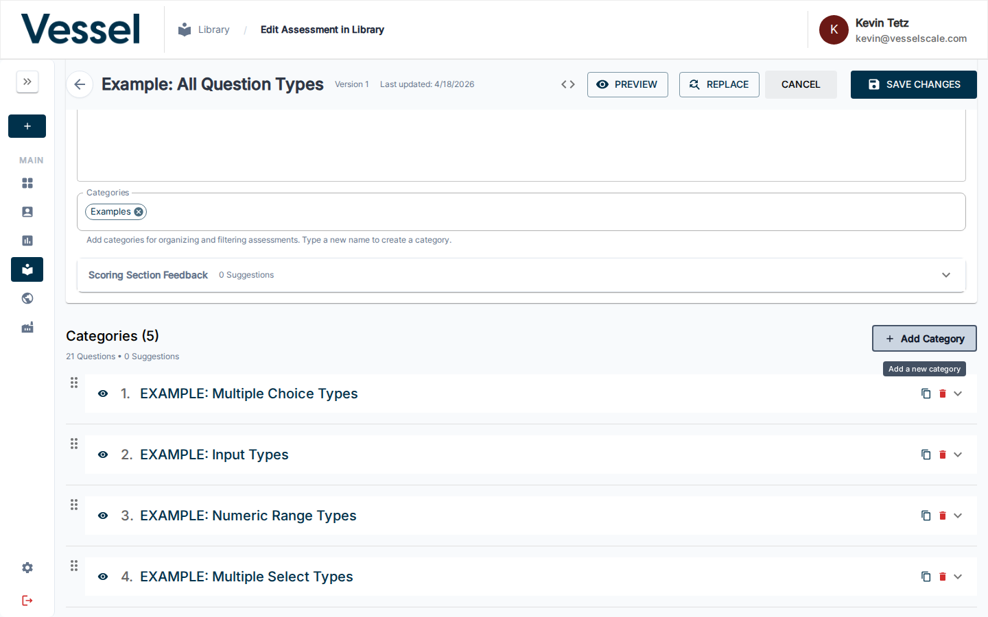 Library Editor Category