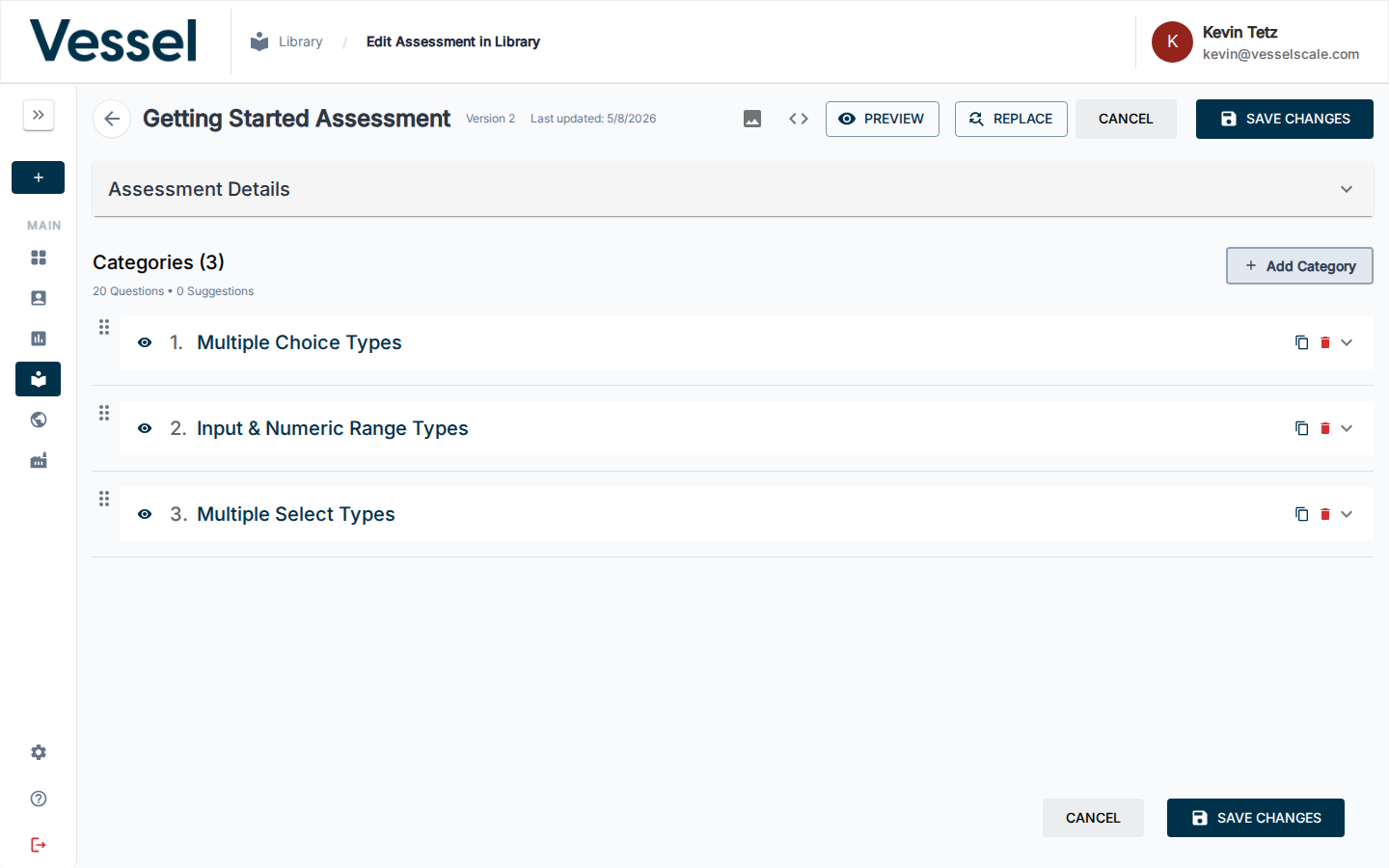 Draft Scoring Sections